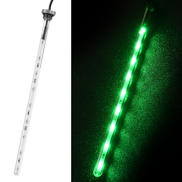 22cm DIY Computer Vandkøling Tank Lys Virus Reservoir LED Lampe Belysning(Grøn)