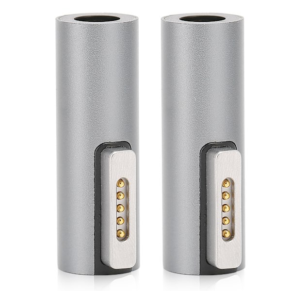 2PCS Magnetisk T-spetsadapter DC-hona till Magsafe 2 Maximalt stöd 5A 18,5-20V PD Magnetisk adapter för IOS-bärbar dator