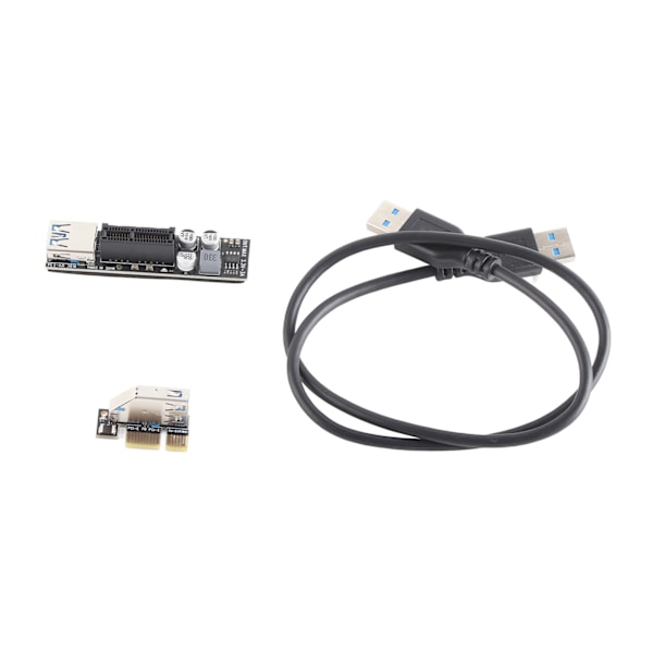 Hovedkort Motherboard PCI‑E X1 til X1 USB3.0 ABS forlængerledning med SATA strømforsyning