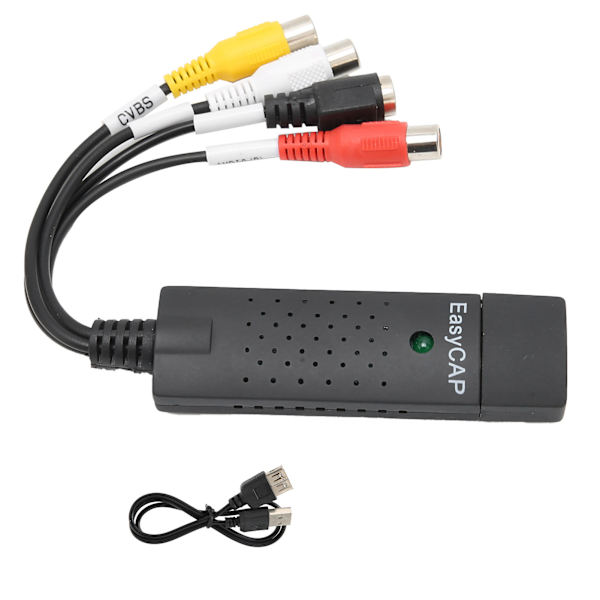4-kanavainen USB2.0-tallennuskortti DVD VHS -stereofoninen ääni- ja videohankinta-adapteri Windowsiin