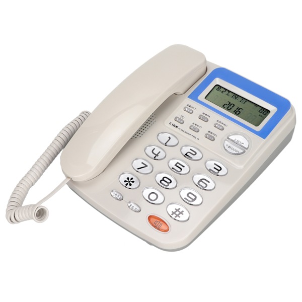 W168 Johdollinen puhelin Caller ID -kiinteä puhelin LCD-näytöllä kotiin, toimistoon, hotelliin