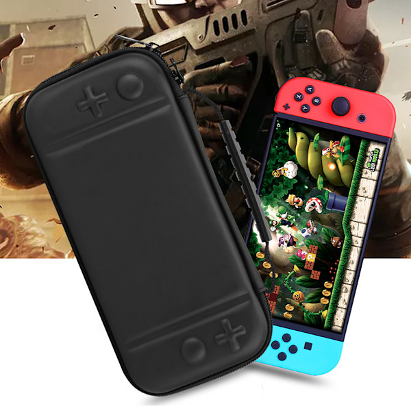 Bærbar veske for spillkonsoll med kortholder og ladekabel for Nintendo Switch Lite