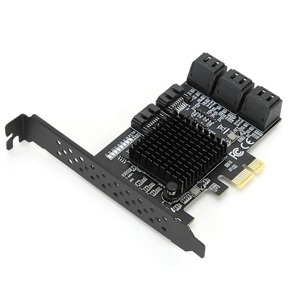 PCI E til SATA3.0 Udvidelseskort 8 Porte Adapter Riser Kort Desktop Computer Tilbehør