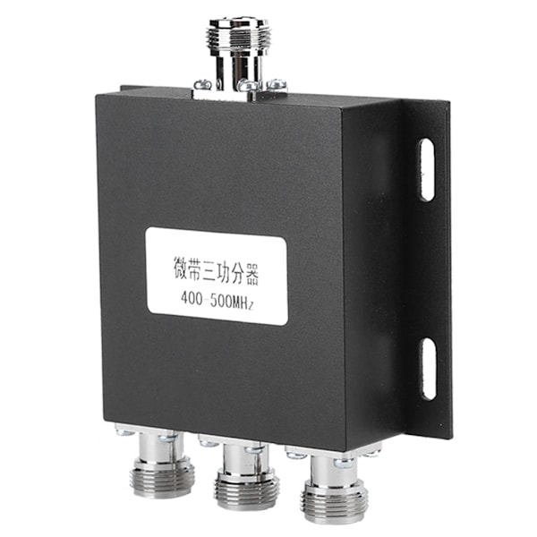 3 i 1 Power Divider Aluminiumlegering 400-470MHz Frekvens 50W Används för Intercom System