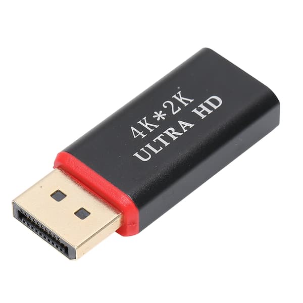 4K DP han til HD multimedia interface 1.4V hun adapter guldbelagt konverter sort
