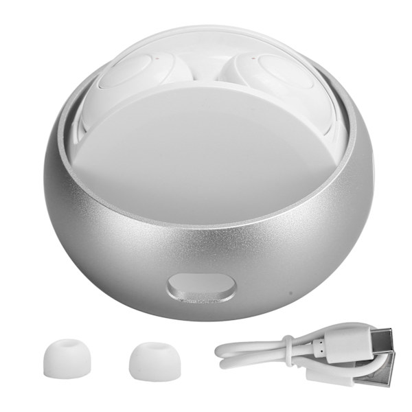 Bluetooth 5.0 -kuulokkeet Mini In‑Ear -urheilukuulokkeet Vedenpitävät 3D-stereot Langattomat kuulokkeet Valkoinen