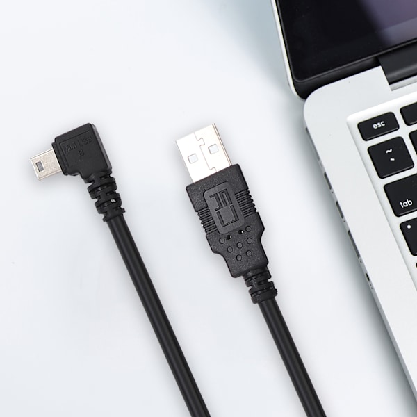 2 st 1,8 m Mini USB till USB Vinklad Kabel för Mobil HD Dataöverföring Elektronisk Utrustning