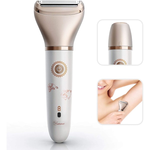 2 i 1 Elektrisk barbermaskin for kvinner - ansikt, ben og armhuler, hjemmeepilator, smertefri, bærbar, våt og tørr, full kroppsrengjøring, trådløs USB-oppladbar