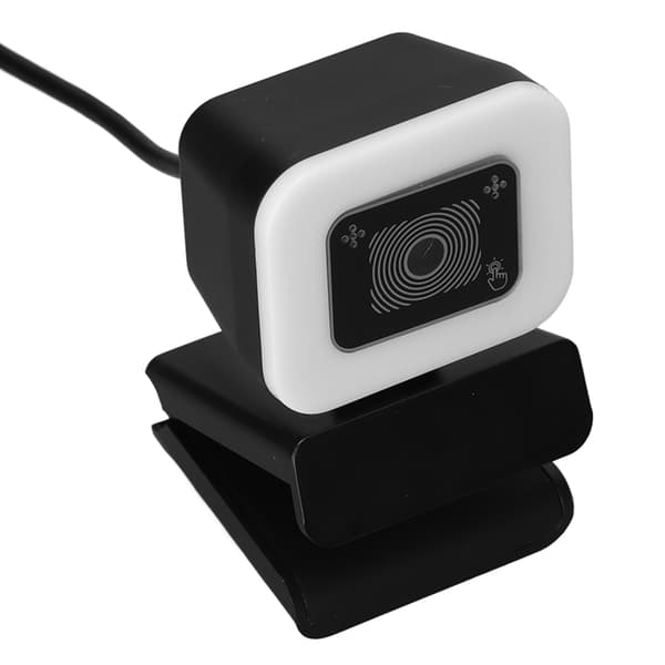 2K Streaming Webcam USB Autofokus HD Webkamera med Mikrofon Touch Light til Gaming Streaming Møde