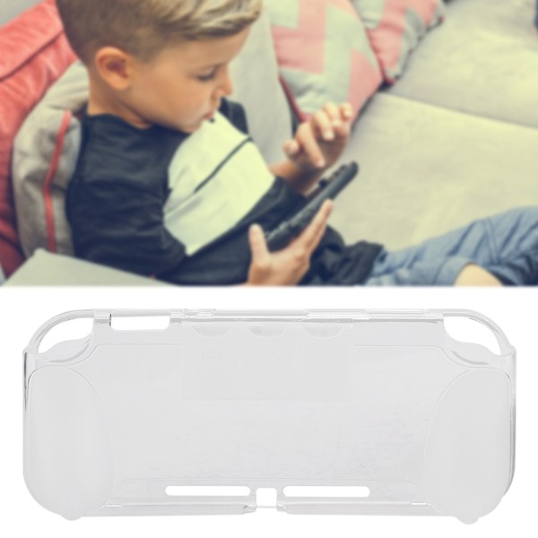 Mjukt TPU-skyddsfodral för spelkonsol med förvaringstillbehör för Switch Lite-värd med greppspår, transparent