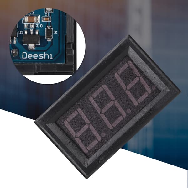 2 stk. 0,56 tommer DC 5V-90V Tre kabel Tre display Digit LED Digital Voltmeter