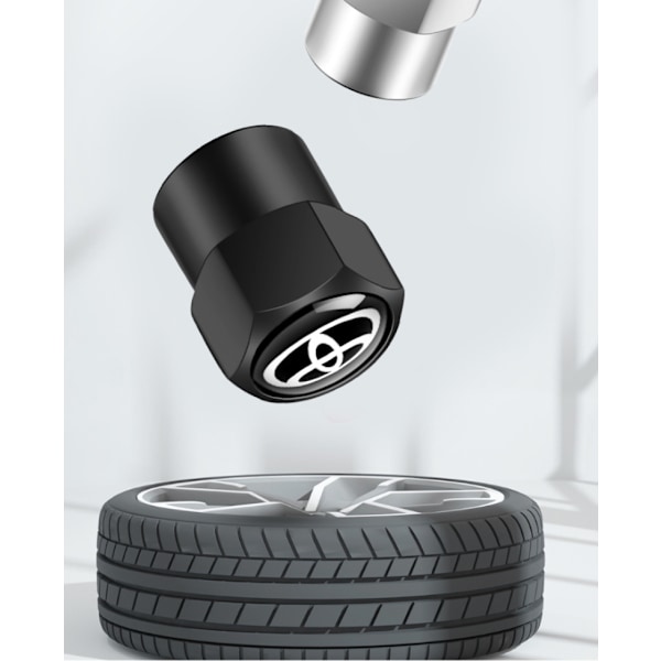 Egnet for Toyota Camry Corolla Ralink New Highlander RAV4 Reiz ventilhette dekkventilhette (sølv [2 sett med 8])
