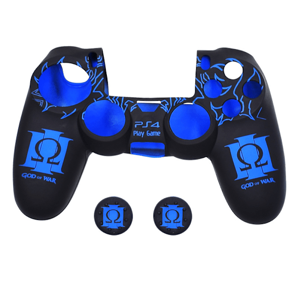 PS4-controller-skins, silikone-controller-cover-skin-beskytter, kompatibel med /PS4 Slim/PS4 Pro-controller (tommelfingergreb x 2)