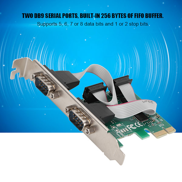 ST316 PCI-E til 2-port RS232 udvidelsesadapterkort serielt kort