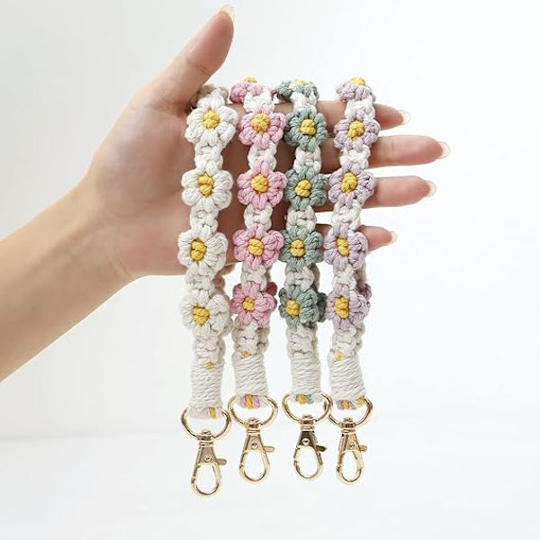 Nøkkelring Armbånd Nøkkelring Lommebok for Kvinner Bil Nøkkelring Armbånd Nøkkelring Dame Nøkkelring for Nøkler Pink