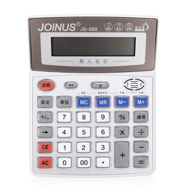 JS-689 Håndholdt multifunksjonell bærbar elektronisk kalkulator skolekontor