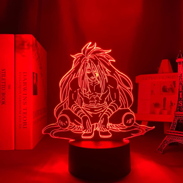 3D LED-lampa Anime Yuyu Hakusho Raizen för sovrumsdekoration Nattlampa Barnfödelsedagspresent Manga Rum Desk 3D Lampa Yu Yu Hakusho