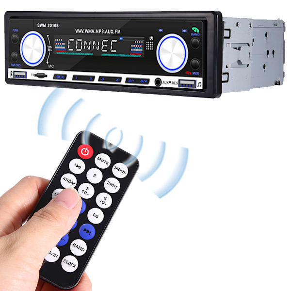 4 x 60W kaksois-USB-auton kojelaudan näköinen yksikara kaksois-USB-auton MP3 FM-radiosoitin