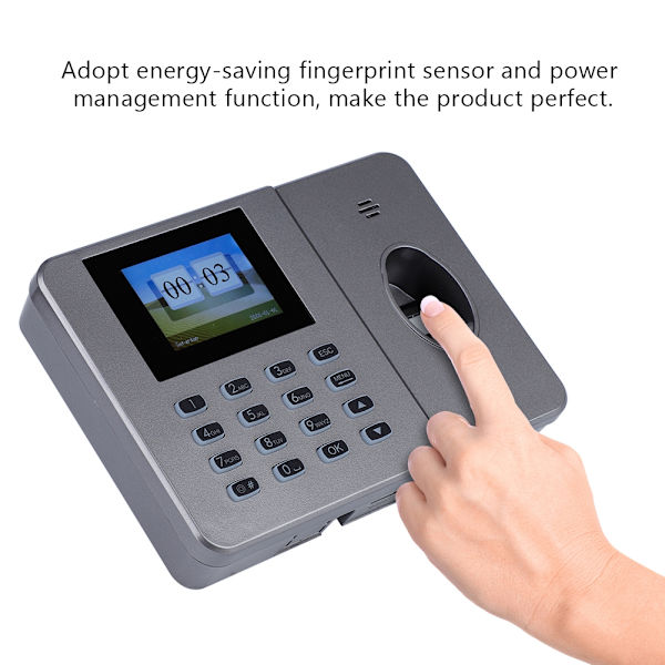 C27 Kontors Fingeravtrycksnärvaro Maskin Biometrisk Fingeravtryckstid Närvaro