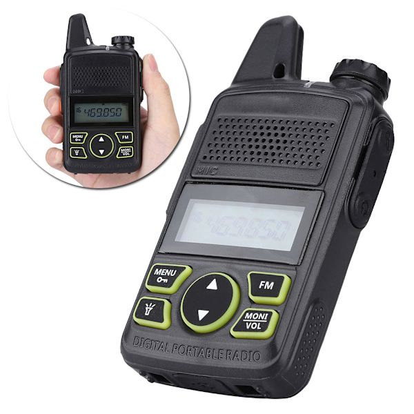 Mini Walkie Talkie för Barn UHF FM 400-470MHz Ham Tvåvägsradio för Baofeng BF T1