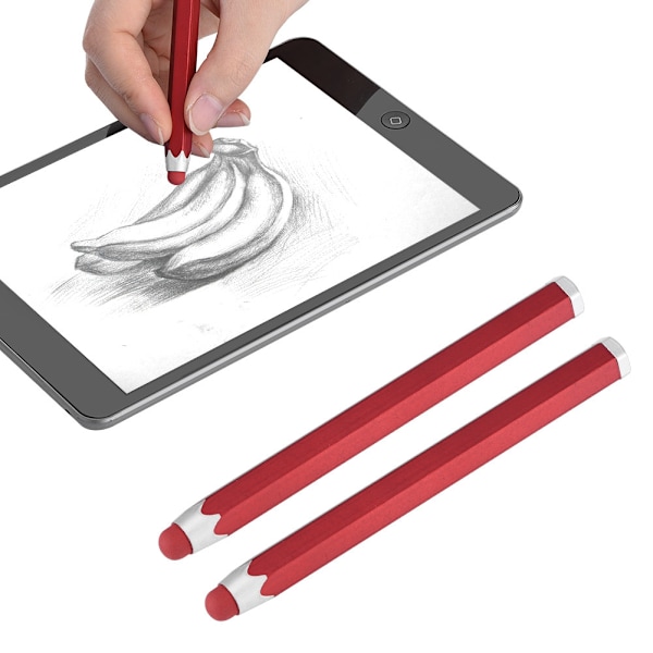 2 stk. Hexagonal kapacitiv stylus Anti-scratch Glat touch touch pen til Tablet PC/telefoner