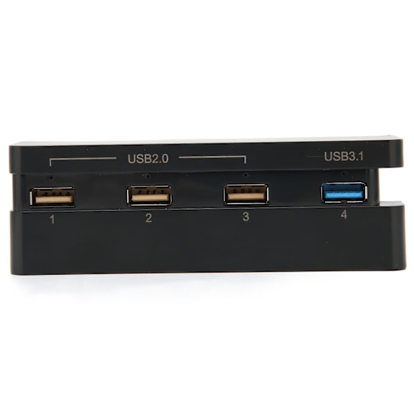 USB-hub med høy hastighet, 4 porter, USB 3.1 2.0 USB-utvidelseslader for PS4 Slim spillkonsoll