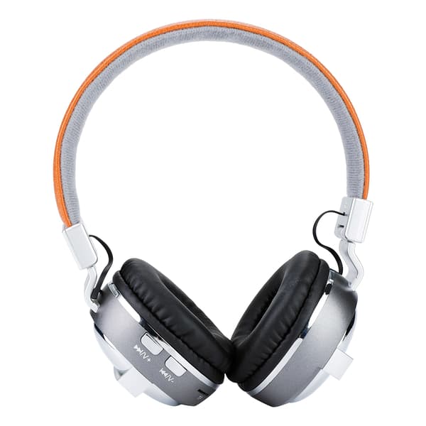 Trådløse Bluetooth 4.1 støjreducerende stereo-lyd over-ear headset hovedtelefoner sølv