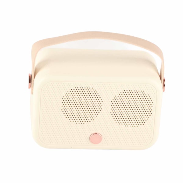 Retro Bärbar Bluetooth högtalare Trådlös Mini Bluetooth -högtalare Klassisk Retro Musikspelare Ljud Stereo Vit