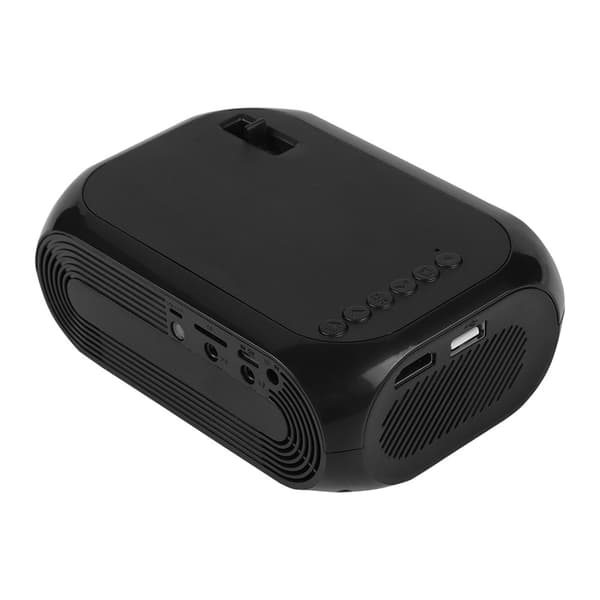 Mini 2'' bærbar LED-projektor til hjemmet TF SD-kort U-disk USB HD HDMI