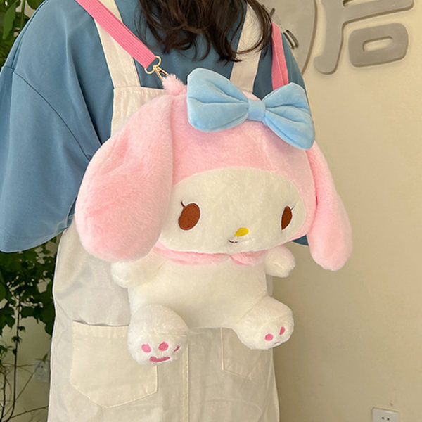 Kawaii pehmoinen reppu anime-lelu pehmoinen olkalaukku pehmeä sarjakuva koululaukku tytöille syntymäpäivälahja  Yksi koko Pink