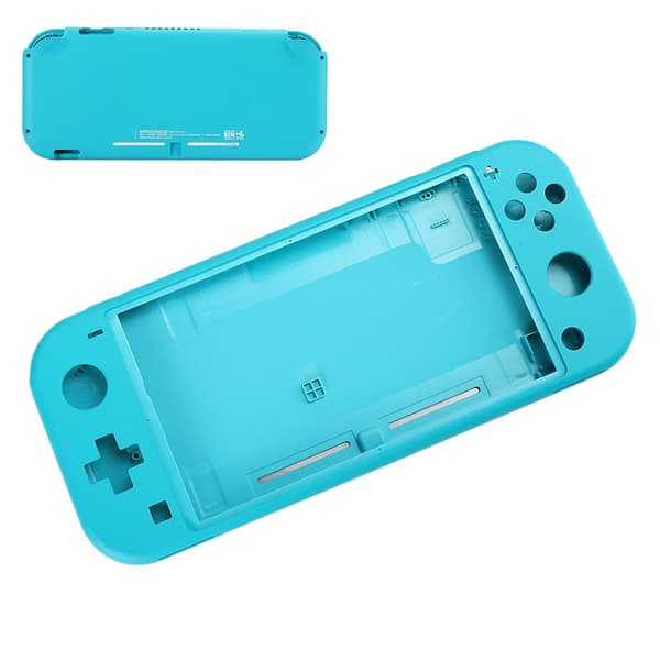 ABS-erstatningsskal for Switch Lite-konsoll, hardt husskall, frontplate, knapper, sett, blå