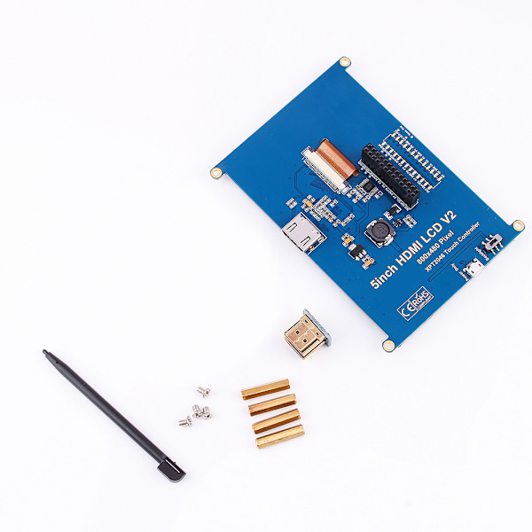 5 tommer GPIO Touch Screen LCD Monitor Display til Raspberry Pi Mode A+ B B+ PI2