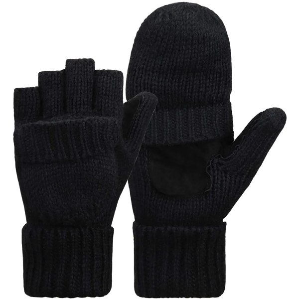 Vintervarma fingerlösa stickade handskar Ull Cabriolet Vantar Herr Dam 0ba1  | Fyndiq