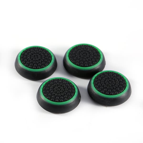 4 stk. silikonkontroller joystick grephettedeksel for PS3 PS4 XBOX grønn