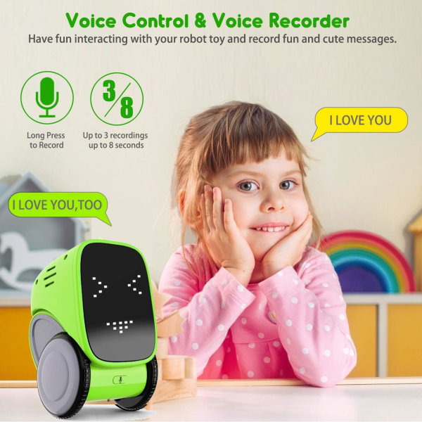 Intelligent Smart Robot Toy for Kids,  Voice and Touch Gesture Control Mini Robotics Rechargeable Toys Dancing, Walking, Singing, Robots