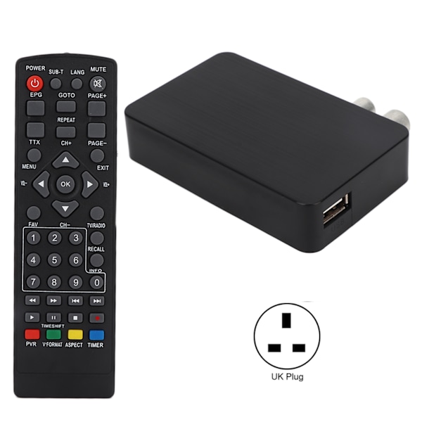 Mini HD K2 WiFi Terrestrial Receiver Digital TV Box Fjärrkontroll