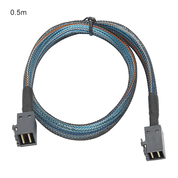 Adapterkabel Data Cord SFF-8643 till SFF8643 H0106 Server Inbyggd Mini SAS HD36P Nylon Flätad (0,5 meter)