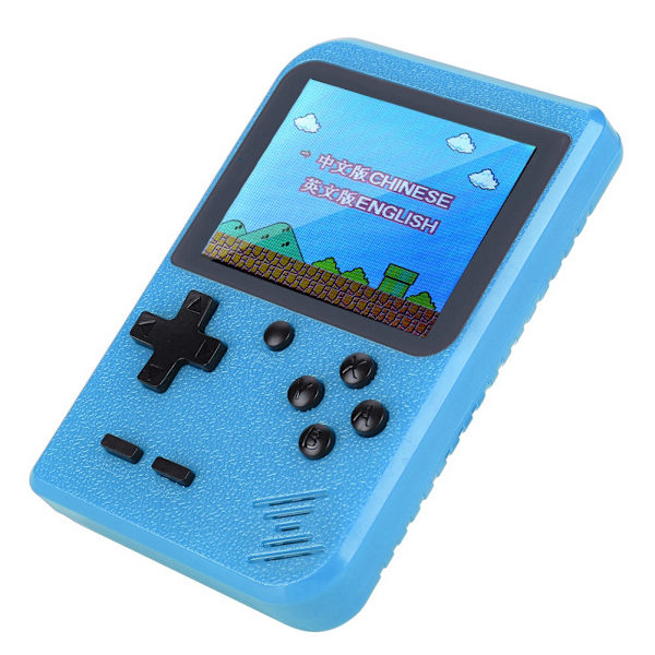 Dobbelt bærbar håndholdt spil konsol MiNi lomme gamepad til PSP (blå)