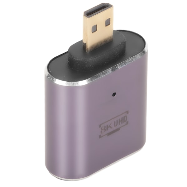 HD Multimedia Interface-hona till Micro HD Multimedia Interface-adapter med LED-ljus 48 Gbps stöd 8K Micro HD-omvandlare