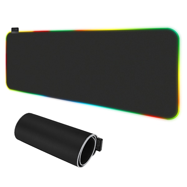 RGB Fargerik Lys USB Pustende Bakgrunnsbelyst Musematte Spill Musematte