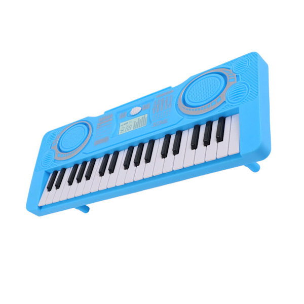Børns keyboard klaver 37 tangenter bærbar pædagogisk musikinstrument legetøj elektronisk digitalt klaver til børn Blue