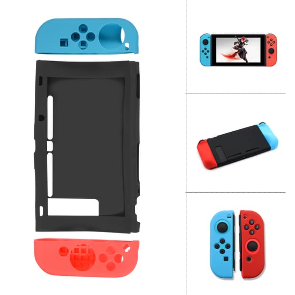 Antiskrid blød silikone cover til Nintendo Switch konsol   Joy Con