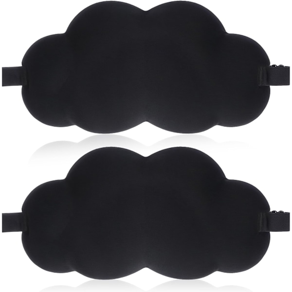 Unimaski, Cloud-unimaski kylkiasennossa nukkuville, valoa estävä 3D-silmäsuoja, unimaskit naisille ja miehille, pehmeä muotoiltu sienimaski B
