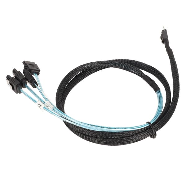 SAS-kabel SFF‑8654‑4 SATA 7-bens arraydisk Hurtigere transmission Mini PVC-computertilbehør 1 meter / 3,3 fod