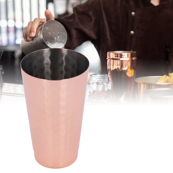 Rustfrit rustbeskyttet retro cocktail-mikserglas i rustfrit stål til hjemmebaren