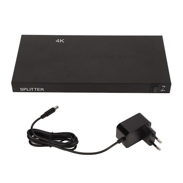 HD Multimedia Interface Splitter 4K 1x8 Sound Video Distributor with Charger for PS3 4 5 for Switch TV Monitor PC EU Plug