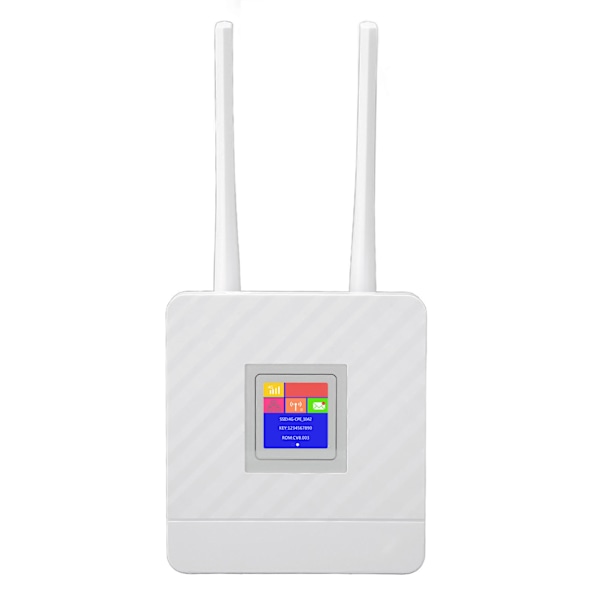 4G LTE trådløs router med SIM-kortslot Cat4 ulåst trådløs mobil WiFi-hotspot-routere med 2 antenner 100‑240V