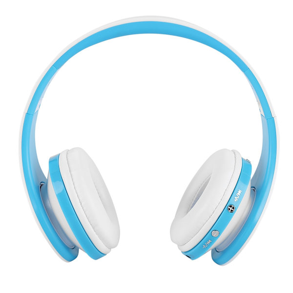 HiFi-ljud Bluetooth-headset 12 timmars samtal 10 timmars musik Hörlurar för PS4 - Vit Blå