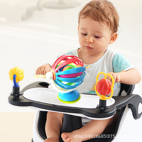 Sticky Spinner BPA Gratis højstol aktivitetslegetøj til baby 3 måneder+