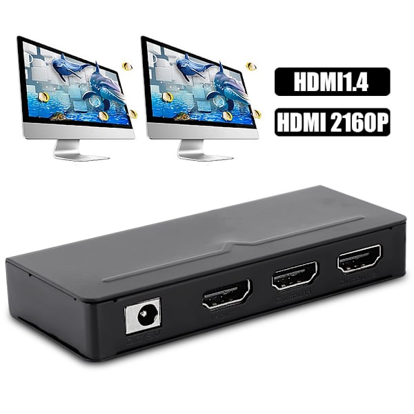 HDMI1.4 Splitter Smart Switch Enhet Ultra tynn 1x2 2160P30HZ